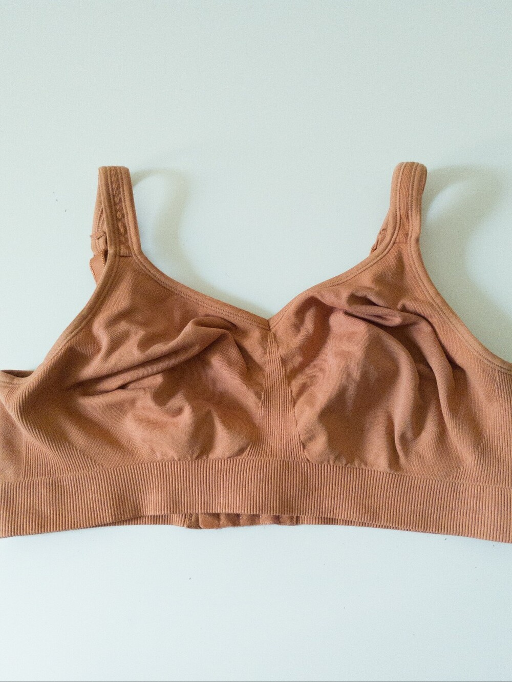 Bravado Designs Body Silk Seamless Nursing Bra Caramel XL Wireless Maternity